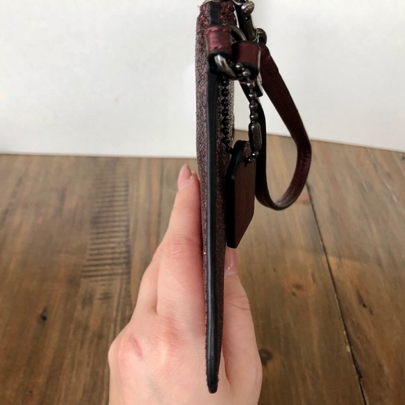 Coach Wristlet in Metallic Cherry, NWT - Picture 3 of 9